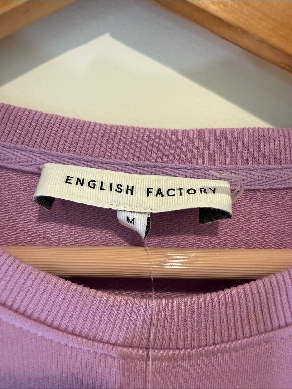 English Factory Layered Ruffle Mini Dress Lilac- Sz M - Picture 4 of 4